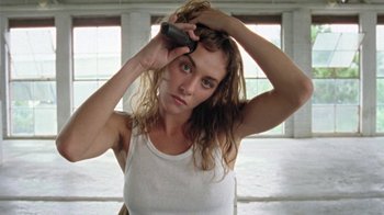 Movie still from “Clare Bowditch - Woman” (2019), directed by Lucy Knox – Close Up shot, Low angle