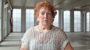 Movie still from “Clare Bowditch - Woman” (2019), directed by Lucy Knox – Close Up shot, Low angle