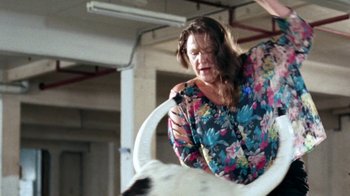 Movie still from “Clare Bowditch - Woman” (2019), directed by Lucy Knox – Medium shot, Low angle