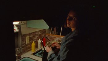 Movie still from “SadGirl - Chlorine” (2019), directed by Nathan Castiel – Medium shot, High angle
