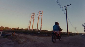 Movie still from “SadGirl - Chlorine” (2019), directed by Nathan Castiel – Extreme Wide shot, Low angle