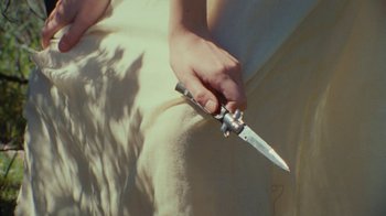 Movie still from “SadGirl - Chlorine” (2019), directed by Nathan Castiel – Extreme Close Up shot, High angle