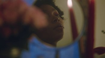 Movie still from “Leven Kali & Syd - Do U Wrong” (2019), directed by Kevin Lombardo – Extreme Close Up shot, Low angle
