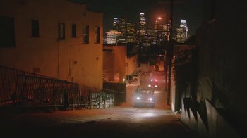 Movie still from “Leven Kali & Syd - Do U Wrong” (2019), directed by Kevin Lombardo – Extreme Wide shot, High angle