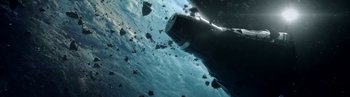 Movie still from “Royal - Vessel” (2019), directed by Riun Garner – Extreme Wide shot, Overhead angle