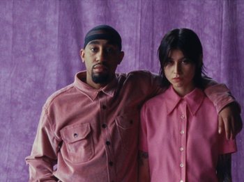 Movie still from “Gus Dapperton - Fill Me Up Anthem” (2019), directed by Gus Dapperton – Medium shot, High angle