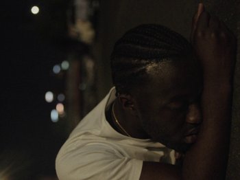 Movie still from “Nana - On My Momma” (2019), directed by Andrew Litten – Close Up shot, High angle