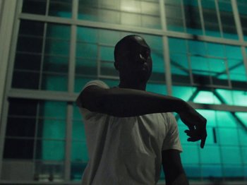 Movie still from “Nana - On My Momma” (2019), directed by Andrew Litten – Medium shot, Low angle