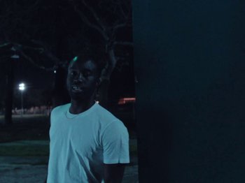 Movie still from “Nana - On My Momma” (2019), directed by Andrew Litten – Medium shot, Low angle