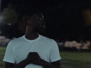 Movie still from “Nana - On My Momma” (2019), directed by Andrew Litten – Medium shot, Low angle