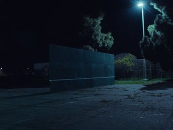Movie still from “Nana - On My Momma” (2019), directed by Andrew Litten – Extreme Wide shot, Low angle