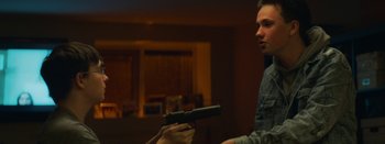 Movie still from “The Tourist Company - Conflicted/Restricted” (2019), directed by Farhad Ghaderi – Medium shot, Over the shoulder angle