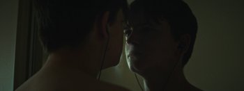 Movie still from “The Tourist Company - Conflicted/Restricted” (2019), directed by Farhad Ghaderi – Extreme Close Up shot, Over the shoulder angle