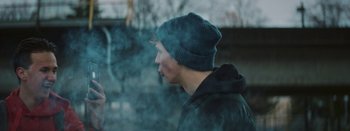 Movie still from “The Tourist Company - Conflicted/Restricted” (2019), directed by Farhad Ghaderi – Close Up shot, Over the shoulder angle