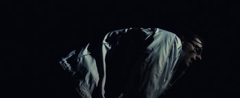 Movie still from “Prospa - Prayer” (2019), directed by João Retorta – Extreme Close Up shot, Low angle