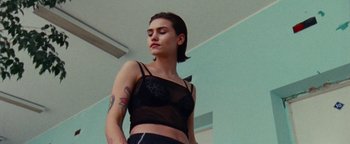 Movie still from “Prospa - Prayer” (2019), directed by João Retorta – Medium shot, Low angle