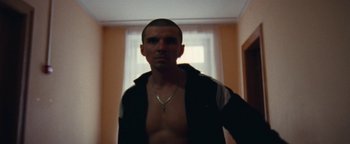 Movie still from “Prospa - Prayer” (2019), directed by João Retorta – Medium shot, Low angle