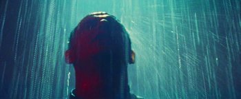 Movie still from “Prospa - Prayer” (2019), directed by João Retorta – Extreme Close Up shot, Low angle