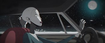 Movie still from “Lea Porcelain - The Love” (2019), directed by Jakob Schmidt – Close Up shot, Low angle