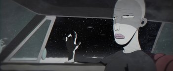 Movie still from “Lea Porcelain - The Love” (2019), directed by Jakob Schmidt – Extreme Close Up shot, Low angle