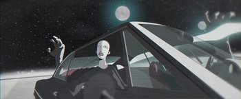 Movie still from “Lea Porcelain - The Love” (2019), directed by Jakob Schmidt – Medium shot, Low angle