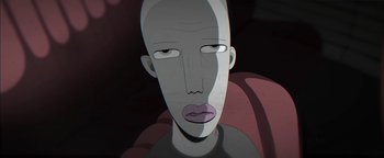 Movie still from “Lea Porcelain - The Love” (2019), directed by Jakob Schmidt – Extreme Close Up shot, Low angle