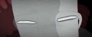 Movie still from “Lea Porcelain - The Love” (2019), directed by Jakob Schmidt – Extreme Close Up shot, Low angle