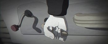 Movie still from “Lea Porcelain - The Love” (2019), directed by Jakob Schmidt – Extreme Close Up shot, Overhead angle