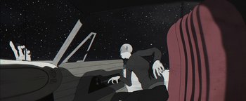 Movie still from “Lea Porcelain - The Love” (2019), directed by Jakob Schmidt – Medium shot, Low angle