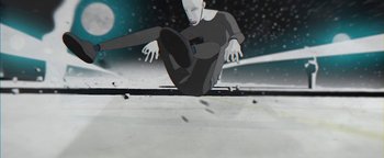 Movie still from “Lea Porcelain - The Love” (2019), directed by Jakob Schmidt – Wide shot, Overhead angle