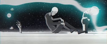 Movie still from “Lea Porcelain - The Love” (2019), directed by Jakob Schmidt – Wide shot, Low angle