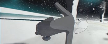 Movie still from “Lea Porcelain - The Love” (2019), directed by Jakob Schmidt – Extreme Close Up shot, Low angle