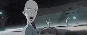 Movie still from “Lea Porcelain - The Love” (2019), directed by Jakob Schmidt – Extreme Close Up shot, Low angle