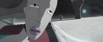 Movie still from “Lea Porcelain - The Love” (2019), directed by Jakob Schmidt – Extreme Close Up shot, Low angle