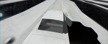 Movie still from “Lea Porcelain - The Love” (2019), directed by Jakob Schmidt – Wide shot, Overhead angle