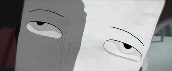 Movie still from “Lea Porcelain - The Love” (2019), directed by Jakob Schmidt – Extreme Close Up shot, Overhead angle