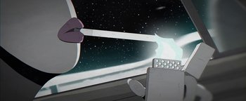 Movie still from “Lea Porcelain - The Love” (2019), directed by Jakob Schmidt – Extreme Close Up shot, Low angle