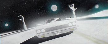 Movie still from “Lea Porcelain - The Love” (2019), directed by Jakob Schmidt – Wide shot, Overhead angle