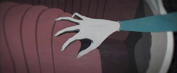 Movie still from “Lea Porcelain - The Love” (2019), directed by Jakob Schmidt – Extreme Close Up shot, Overhead angle