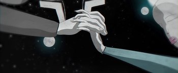 Movie still from “Lea Porcelain - The Love” (2019), directed by Jakob Schmidt – Extreme Close Up shot, Overhead angle