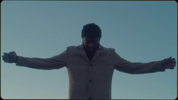 Movie still from “Jesse Markin - Jericho” (2019), directed by Kim Koponen – Medium shot, Low angle