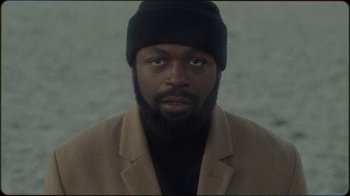 Movie still from “Jesse Markin - Jericho” (2019), directed by Kim Koponen – Close Up shot, Low angle