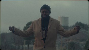 Movie still from “Jesse Markin - Jericho” (2019), directed by Kim Koponen – Medium shot, Low angle