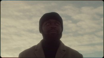 Movie still from “Jesse Markin - Jericho” (2019), directed by Kim Koponen – Close Up shot, Low angle