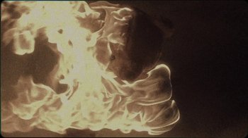 Movie still from “Jesse Markin - Jericho” (2019), directed by Kim Koponen – Extreme Close Up shot, Overhead angle