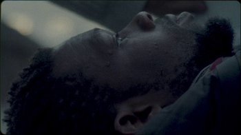 Movie still from “Jesse Markin - Jericho” (2019), directed by Kim Koponen – Extreme Close Up shot, Overhead angle