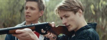 Movie still from “Masasolo - Just as Real” (2019), directed by Ida Andreasen – Close Up shot, Over the shoulder angle