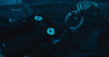 Movie still from “Majetic - Lead Halo” (2019), directed by Jillian Iscaro – Extreme Close Up shot, Overhead angle