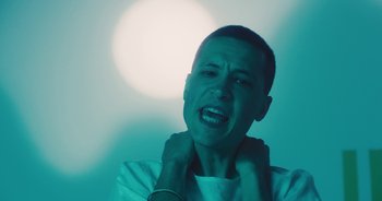 Movie still from “Majetic - Lead Halo” (2019), directed by Jillian Iscaro – Close Up shot, Low angle