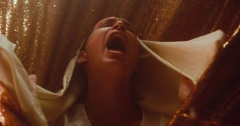 Movie still from “Majetic - Lead Halo” (2019), directed by Jillian Iscaro – Extreme Close Up shot, Low angle